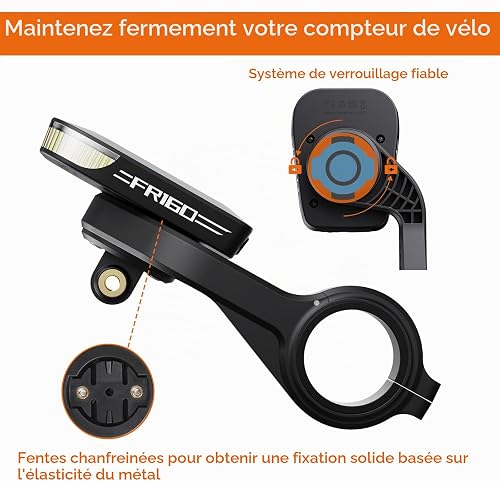 RAVEMEN AOM01 Out-Front Mount Compatible with Garmin/COOSPO/CYCPLUS/iGPSPORT Bike Computers/GoPro/ FR160 - Fit 31.8mm Handlebar - 4