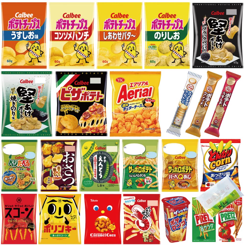 Amazon.co.jp: カルビー 湖池屋 お菓子24種 詰め合わせ アソート