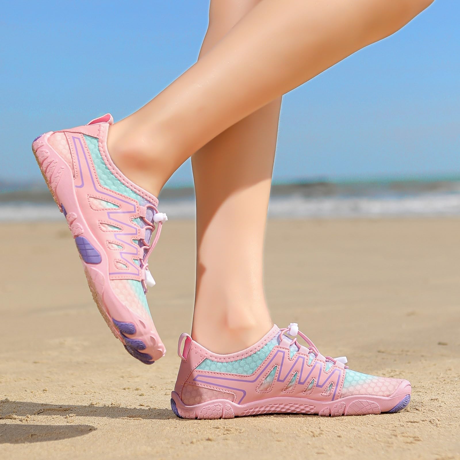 Générique Wasserschuhe zum Schwimmen und Spazieren, für Männer und Frauen, Planschbecken mit weicher Sohle, doppelter Verwendungszweck, Sport für Männer