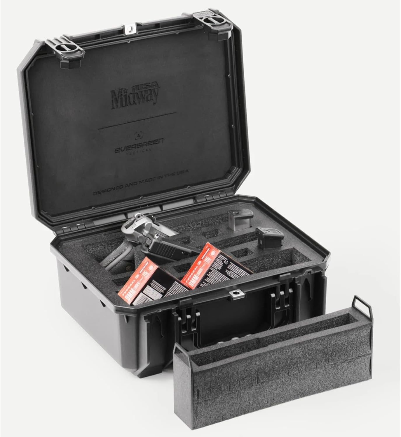 MidwayUSA Tactical 530 Series 2-Pistol Hard Case