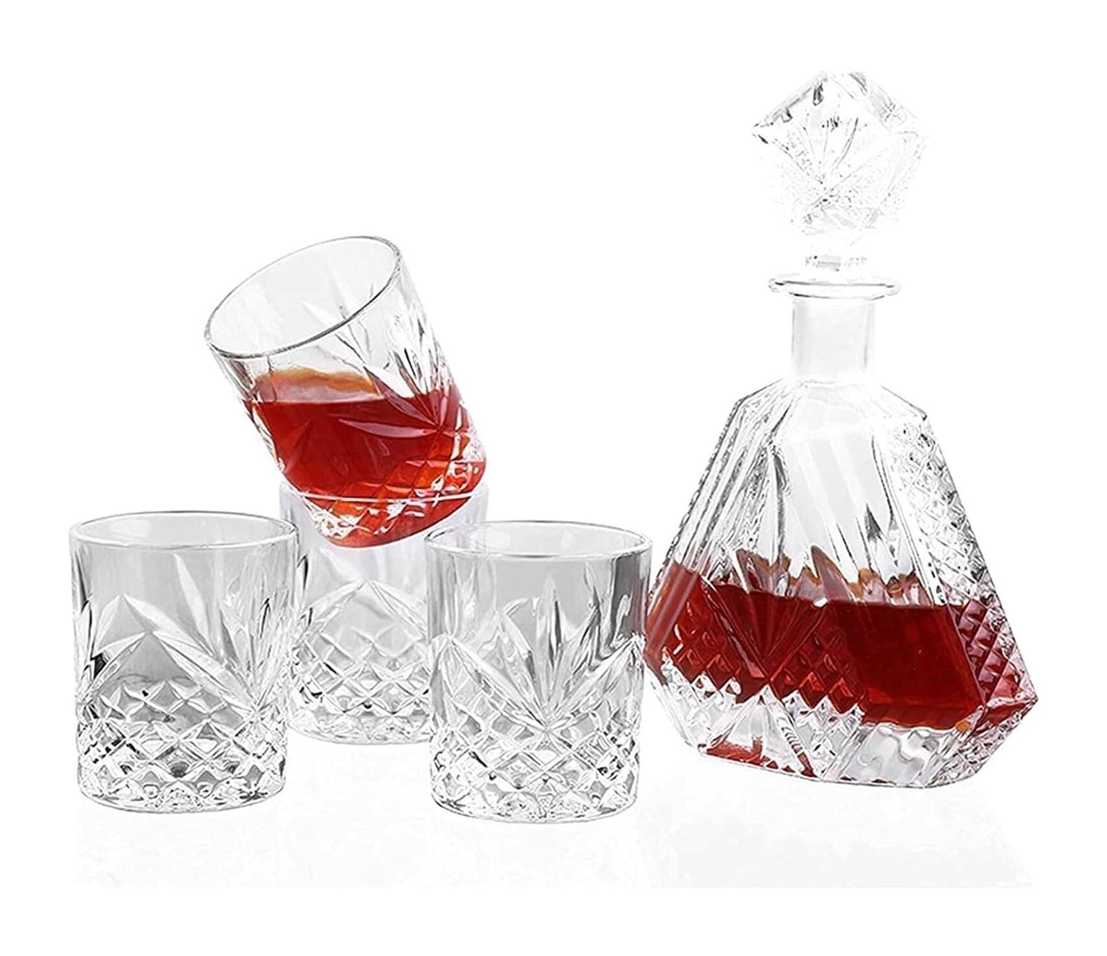 garrafa vino tinto decantador Jarra de cristal con personalidad, juego de jarra y copas de vino, juego de jarra de cristal, regalos for hombres
