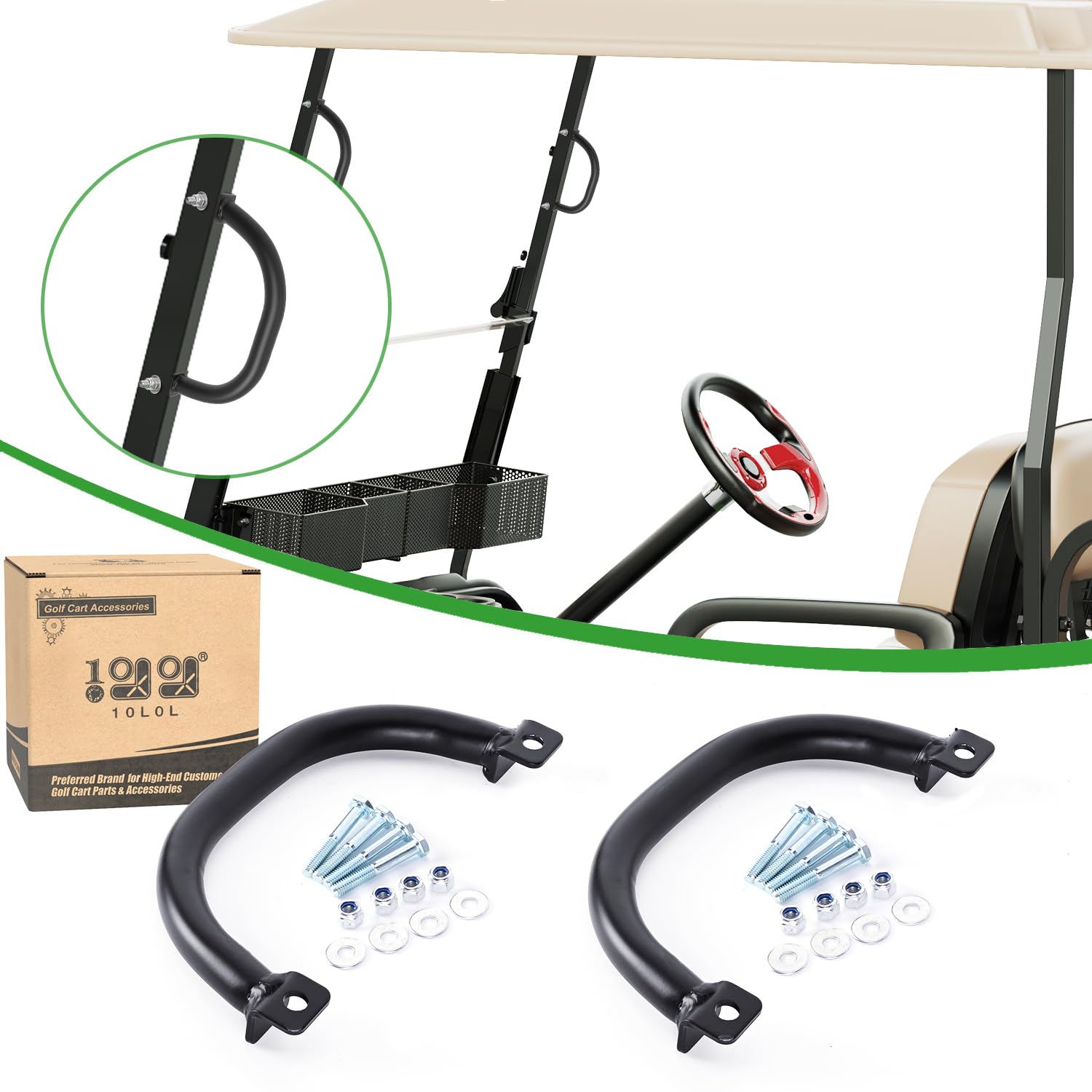 View 1 of 10L0L Golf Cart Grab Handles 2 Pack