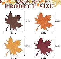 Vista 3 de Juego de 6 piezas de hojas de otoño para decoración de bandejas escalonadas de madera de Acción de Gracias para el hogar, centro de mesa, estante