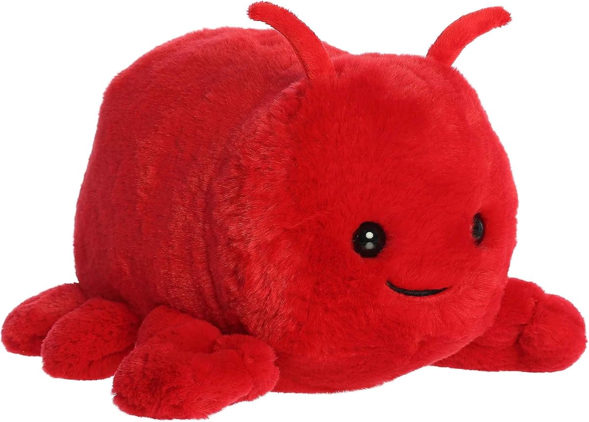 Aurora® Adorable Spudsters™ Lani Lobster™ Stuffed Animal - Round Shape Makes For Comforting Cuddles - Perfect for Kids All Ages and Animal Loving Adults - Red 11.5 Inches