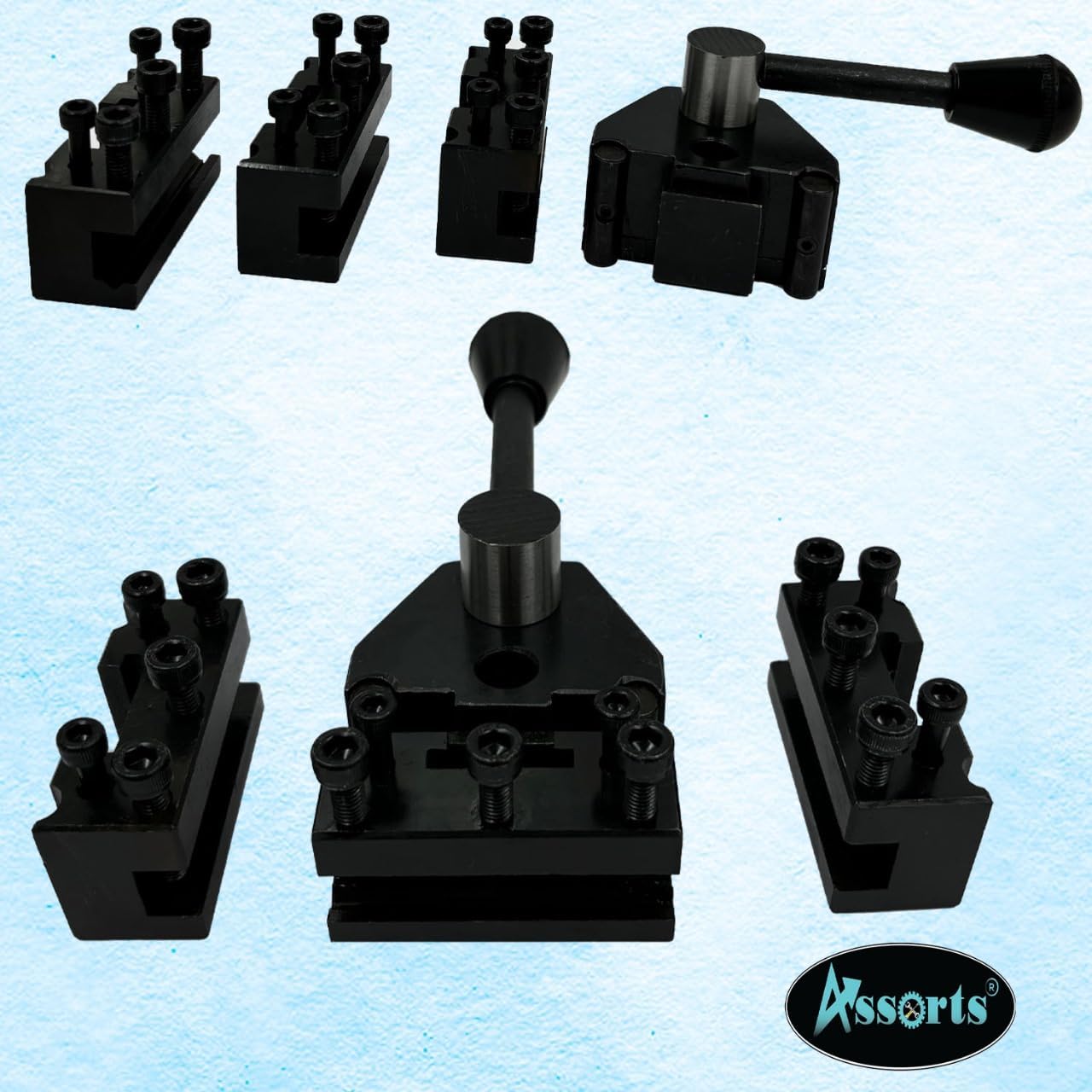 Swiss Type Quick Change Tool Post Compatible for Direct Mount to Myford Lathes