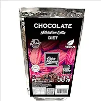 Gotas de chocolate diet 50% cacau com maltitol Ouro Moreno - pacote de 500g