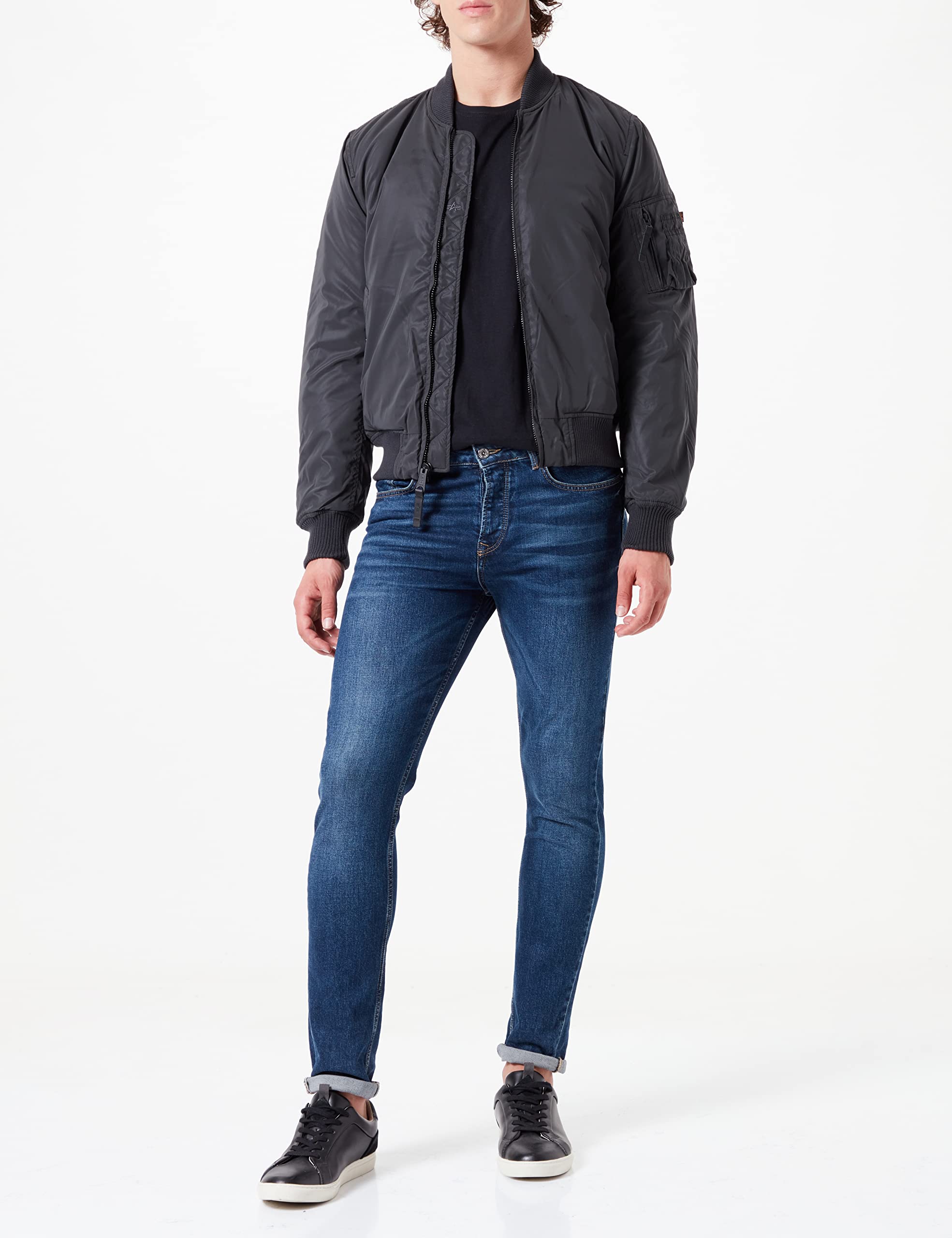 ALPHA INDUSTRIES Kurtka bomber Mężczyźni Alpha Industries Długa kurtka bomberka MA-1 VF 59 dla mężczyzn (1 w zestawie)