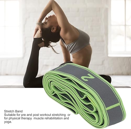 Miniatura 6 de Correa elástica para yoga con número, herramienta versátil de fitness, bandas elásticas latinas, para ejercicio, fitness, entrenamiento