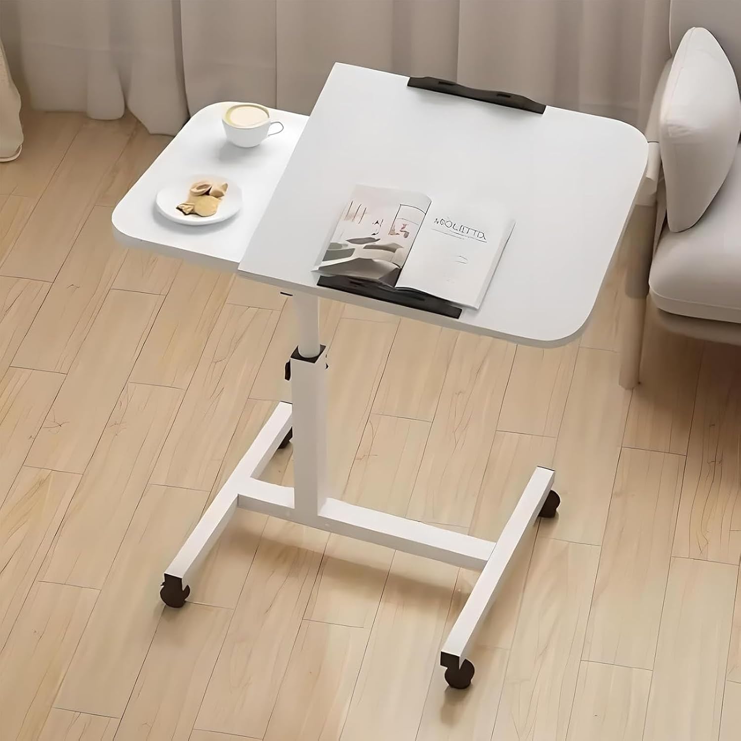 FlexLift Pneumatic Overbed Table with Quick-Lift Lever