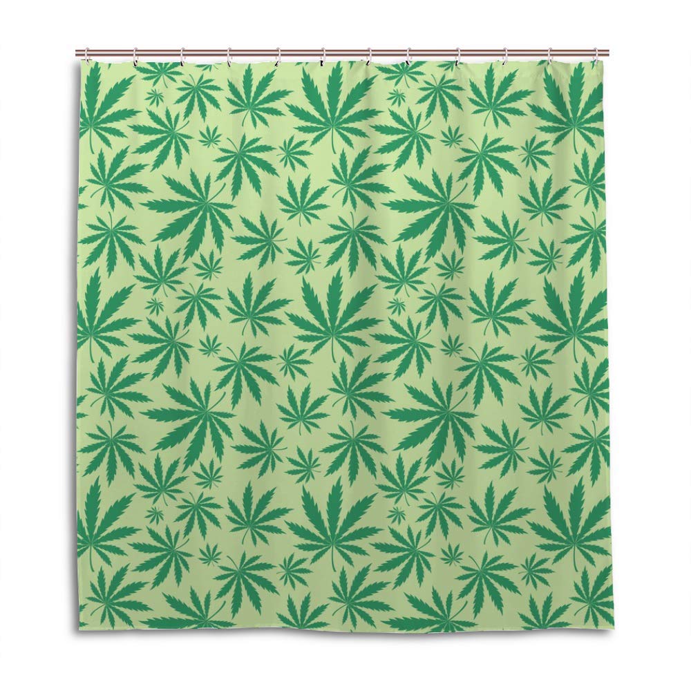 Rideau de douche de qualité supérieure en polyester vert 183 cm