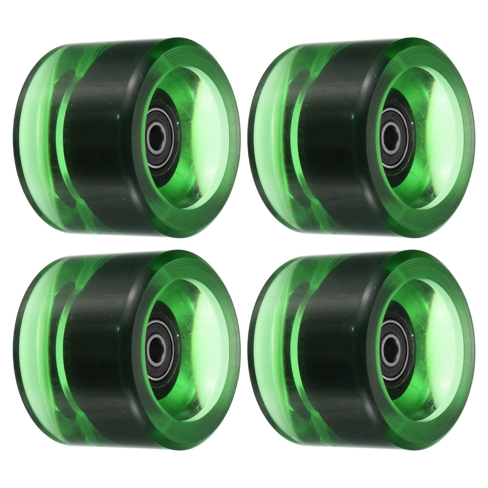 PATIKIL Roues de longboard 78A avec roulements ABEC-9 souples pour skateboards, skateboards, roues PU