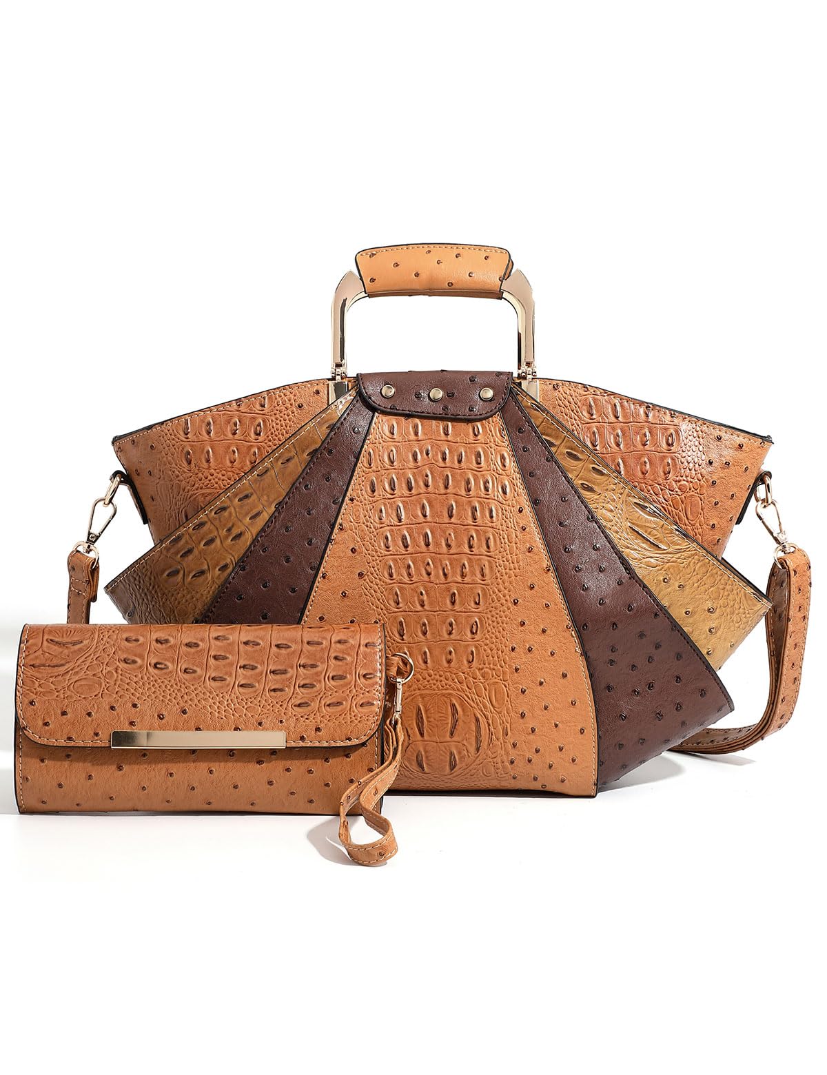 Bag Woman Large Capacity Leather Purse Fashion Designer Metal Top Handle Handbags Women Crossbody Large Bags for Women Tote