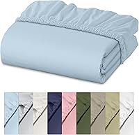 Vista 9 de RUVANTI Sábana bajera ajustable 100% algodón tamaño matrimonial – Sábana bajera de percal refrescante crujiente – transpirable y duradera – Bolsillo