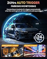 Vista 7 de Cámara de salpicadero delantera y trasera 4K con WiFi 5G GPS incorporado, control por voz, pantalla IPS de 3.39 pulgadas, cámara doble para coche