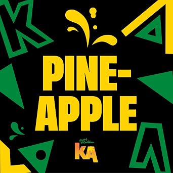KA Caribbean Pineapple Fizzy Drinks - Traditional & Authentic Caribbean Jamaican Style Sparkling Drink - Soft Drinks Multipack - Caribbean Pineapple Soda Drinks Bulk Pack - 24 x 330ml Cans