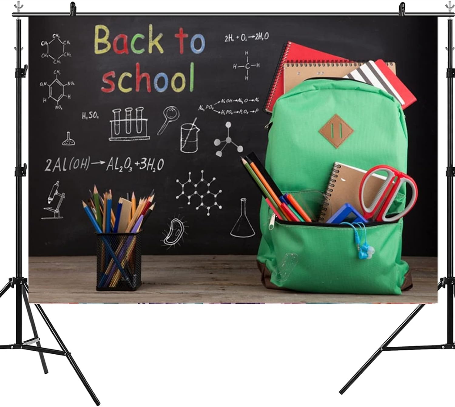 Back to School BackdropBlackboard Class Student Baby Photography