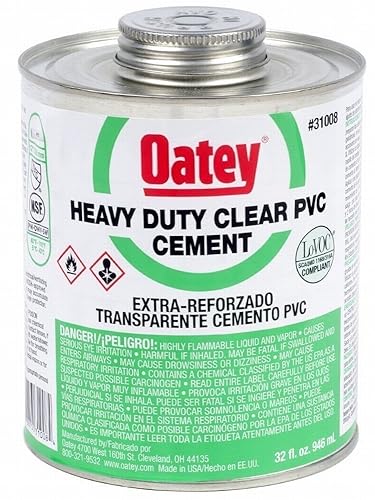 OATEY 1QT PVC Heavy Duty Clear Cement