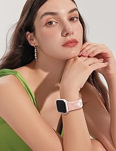 BEEXI 2 Packs Cartoon 3D Raised Band Compatible with Apple Watch Band 49/46/45/44/42/41/40/38mm Women Two-Tone Cute Soft Silicone Sport Strap for iWatch SE Series 10/9/8/7/6/5/4/3/2/1/Ultra(1/2)