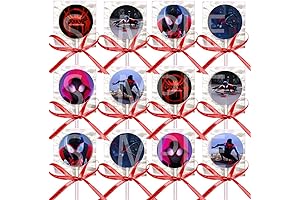 Spiderman Lollipops Into The Spiderverse Movie Suckers Party Favors