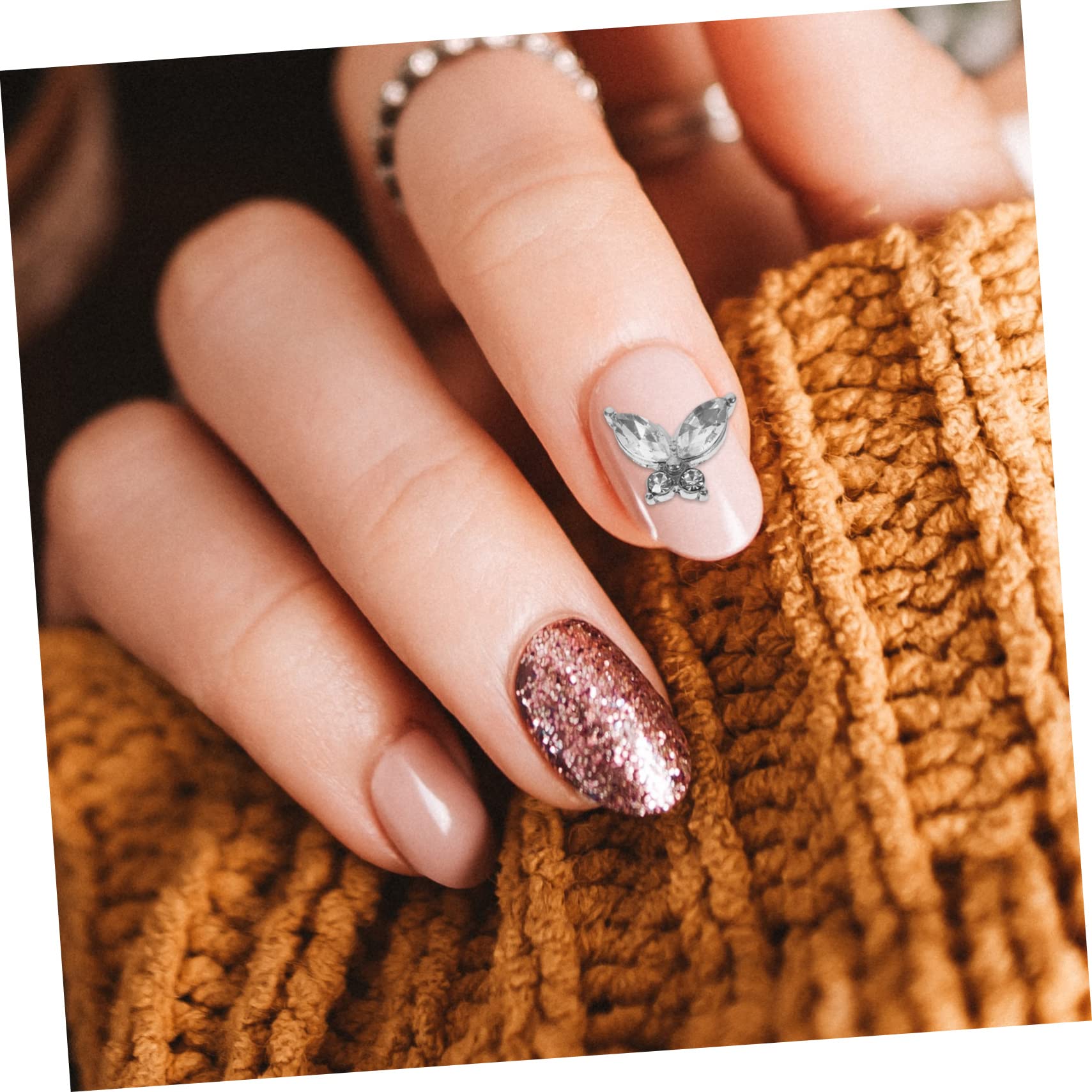80 piezas Nail Art Accesorios Clavos Colgante Arte de Uñas Pequeñas Piedras de Arte de Uñas Piedras de Manicura Accesorios de Navidad para Uñas Colgantes de Navidad