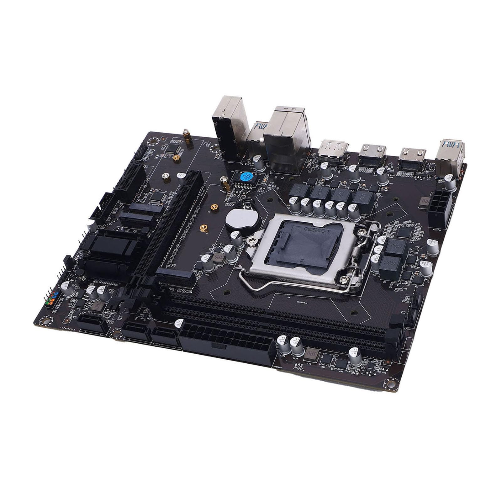 ASHATA Płyta Główna do Gier, ATX LGA 1200 DDR4, M.2 Serial ATA3.0x3 PCIe 4 Obsługa WiFi LAN dla Procesorów Core I9 I7 I5 I3 10. i 11. Generacji