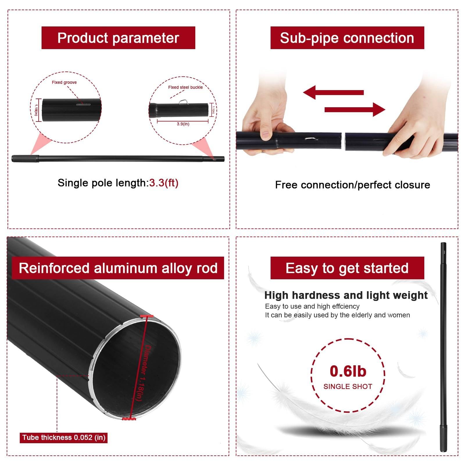 Kit de Limpieza de Ventanas Extensible con Cepillo telescópico con alimentación de Agua.Cepillo Extensible para Limpiar Paneles solares y fotovoltaicos.Limpiador de Ventanas Extensible. 6m
