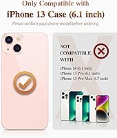 Vista 2 de GVIEWIN Funda de mármol para iPhone 13, con protector de pantalla y protector de lente de cámara