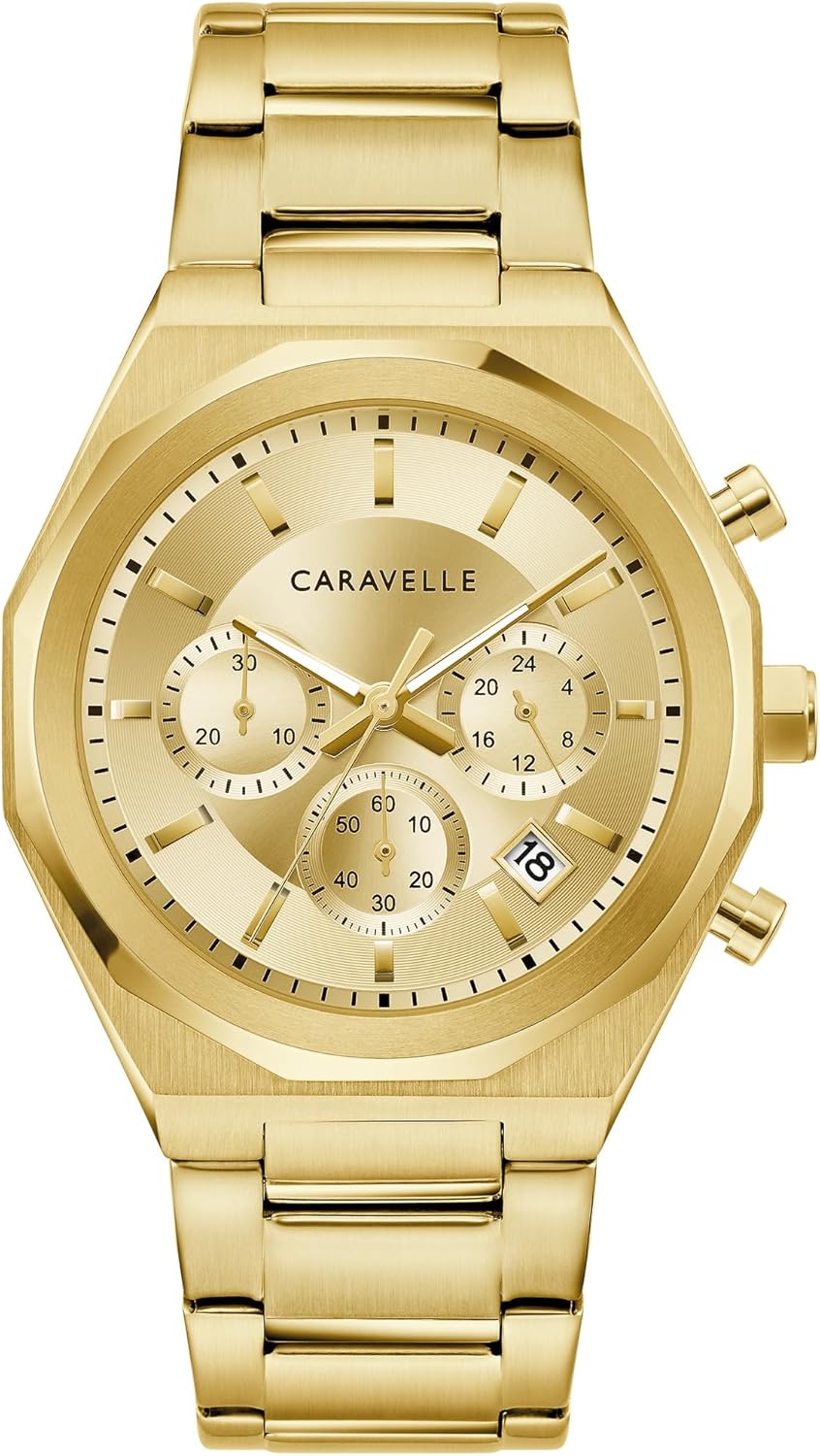 Caravelle by Bulova Men’s Dress 6-Hand Chronograph Quartz