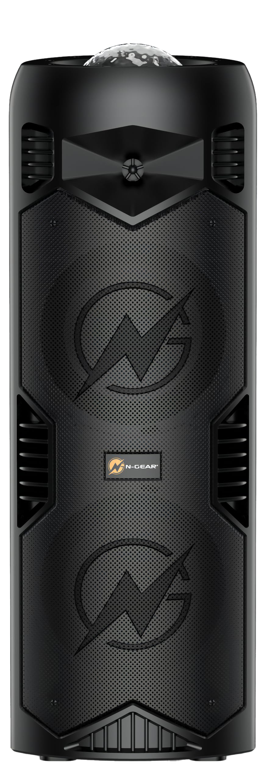 N-Gear LGP-5150 Cassa Bluetooth Portatile Party e Karaoke con Luci | 200 W, 87 dB, batteria 7,4 V / 3000 mAh, TWS stereo, LED, microfono wireless, USB, microSD e AUX per feste e karaoke