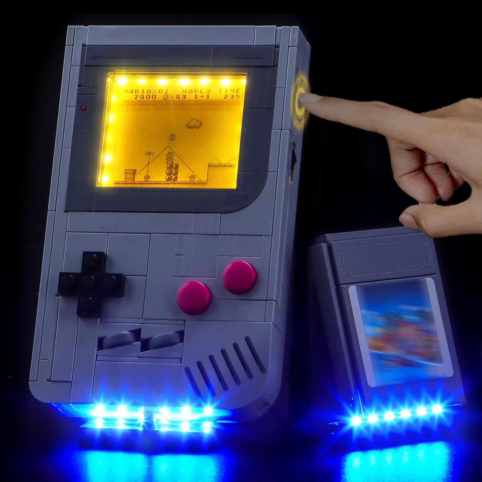 Touch Version Led Light Set Compatible with Lego 72046 Game Boy (No Model)
