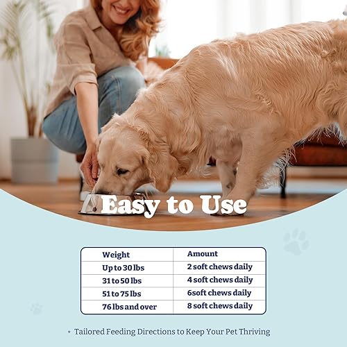 Miniatura 6 de YoYoBay YoYoBay - Suplemento multivitamínico y minerales para perros 4 en 1, masticable suave, 60 unidades