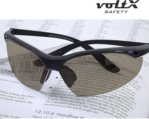 Miniatura 7 de voltX Gafas de seguridad de lectura BIFOCAL "Constructor" (humogris + 1.5 dioptrías) con certificación CE EN166Fgafas deportivas de ciclismo,