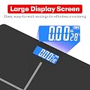 PRIME PICK Digital Weight Machine for Body Weight – Extra Thick Bathroom Scale with Large LCD Display, USB Charging & Anti-Slip Base – Weighing Scale (Black) gallery image