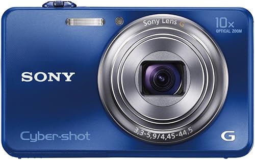 Sony Cyber-shot DSC-WX150 18.2 MP Exmor R CMOS Cámara digital con zoom óptico 10x y LCD de 3.0 pulgadas (azul) (modelo 2012)