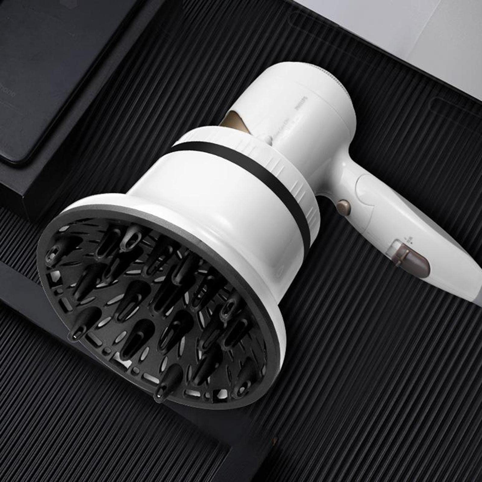 Milageto dei Capelli Diffusore per 1.4 Pollici a 3.1 Pollici di Capelli Asciugacapelli Diffusore Ugello per i Capelli Ricci o Ondulati
