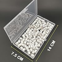 Vista 5 de Cuentas de rastas, 120 piezas de joyería de corona plateada para el cabello para mujer, accesorios de trenzas, puños ajustables para el cabello