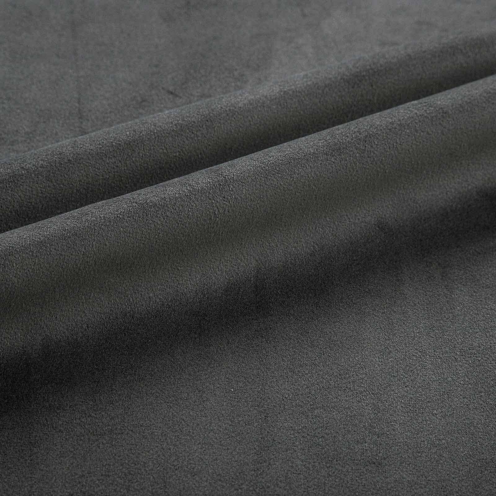 HOMESCAPES Rideaux occultants Gris, Rideaux en Velours épais, Rideau prêt à Poser à œillets, 117 x 137 cm, Lot de 2