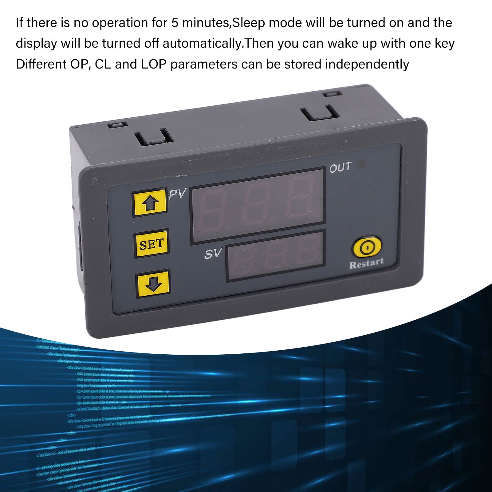 Relé de temporizador digital módulo de interruptor de temporizador normalmente abierto con pantalla digital para una potencia de control inteligente (AC110V-220V)