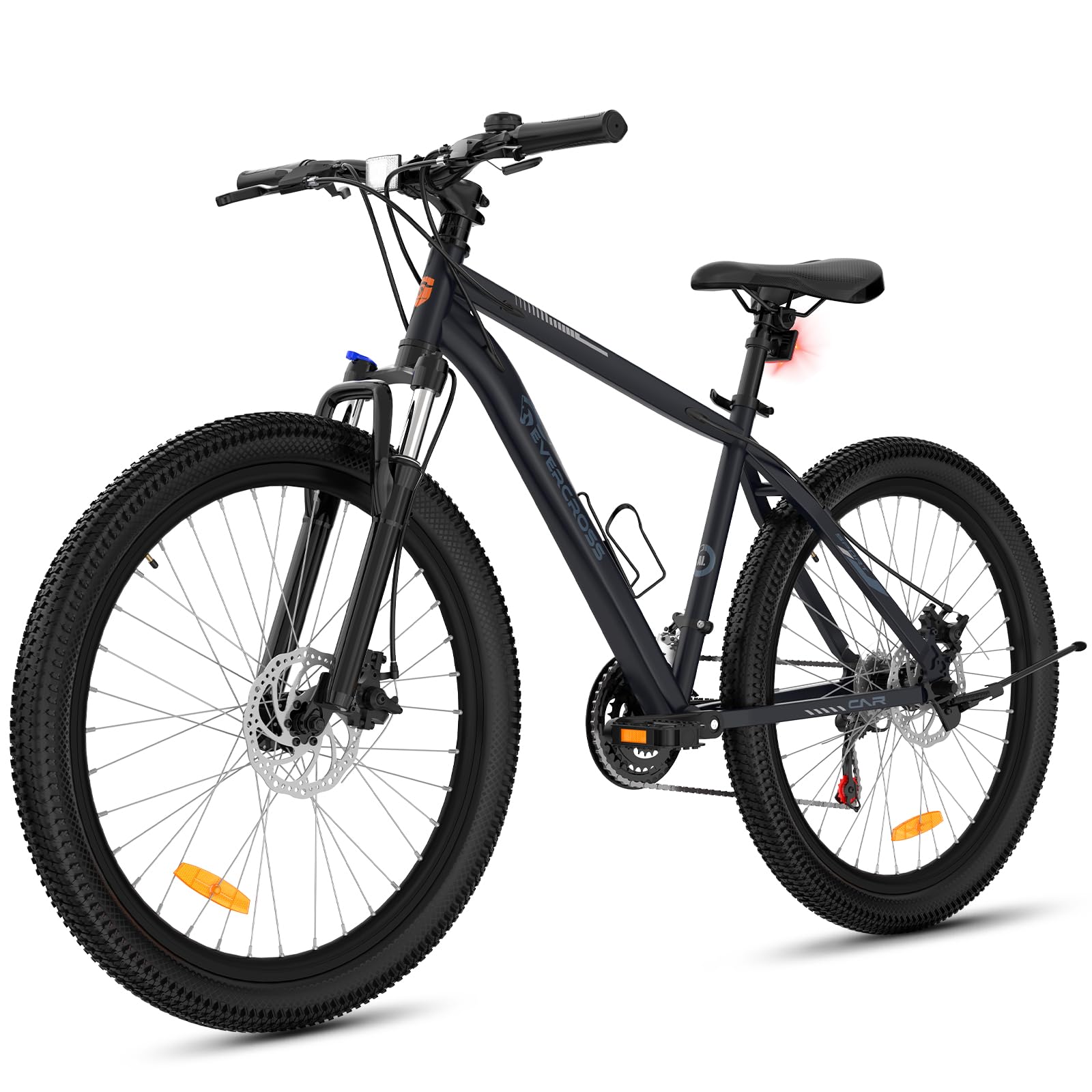 EVERCROSS Bicicleta de Montaña para Adultos, Bicicleta de 26/27.5 Pulgadas/700C, Sistema de 21/16 Velocidades, Cuadro de Aluminio, Bici Carretera Todoterreno con Frenos de Disco, Carga Máx.150 kg