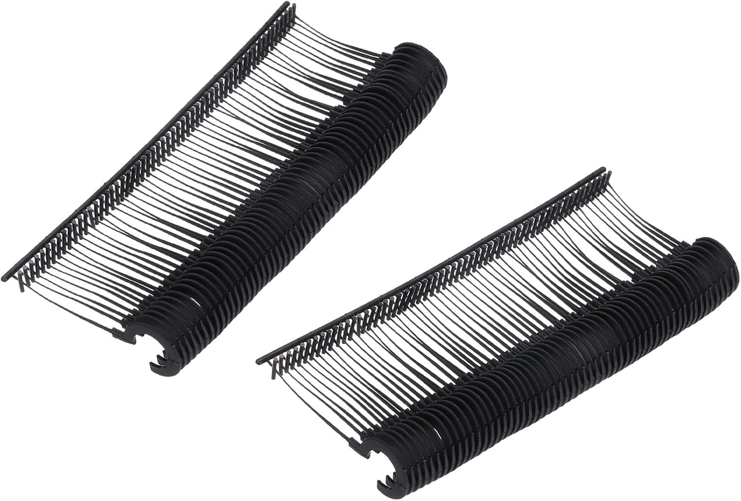 MECCANIXITY 2000 Pcs J Hook Fasteners, 25mm (1 Inch) Black Tagging Gun Refill Fasteners Standard Tagging Barb Fasteners Plastic for Clothing Hanging Fine Stitch Price Refills Tag Label