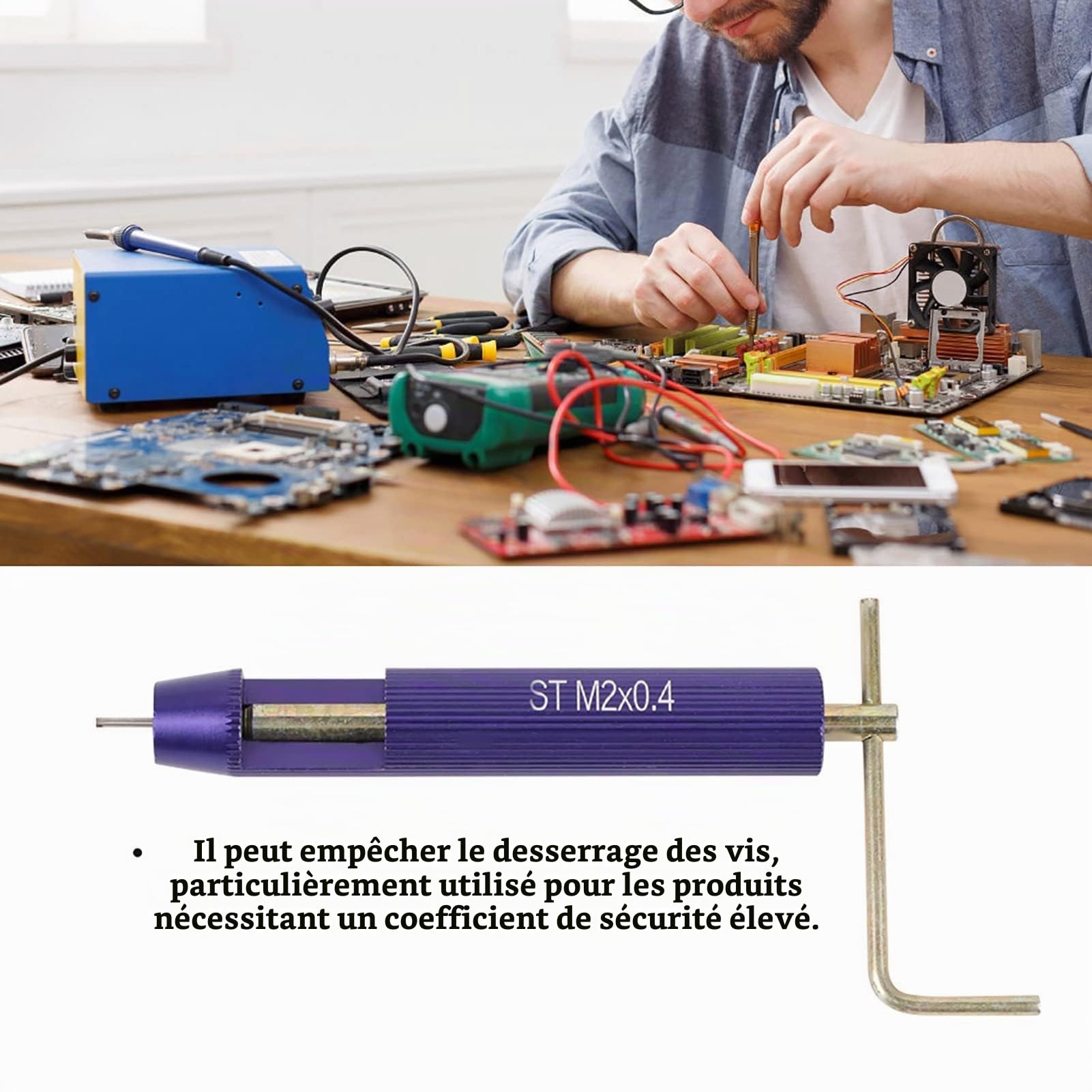 Kit de Réparation M2 Insert Hélicoïdal en Acier Inoxydable - 50pcs Filetage à Vis Hélicoïdale