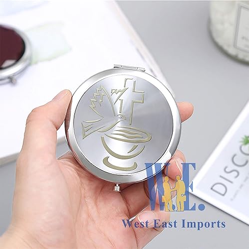 Miniatura 4 de Bautismo Maquillaje Compacto Espejo Favores (12 PCS) Bautizo Recuerdos 1ª Comunión Espíritu Santo