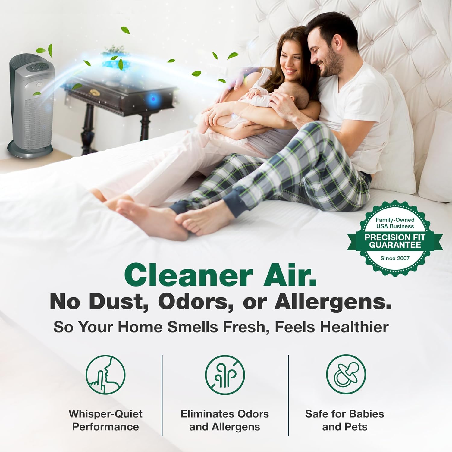 2 Crucial Air Purifier Filters – Compatible with HUNTER® Brand Filter Part # 30963 – Models 30710, 30711, 30730, 30709, 30710, 30711, 30714 – (2 Pack) - Image 5