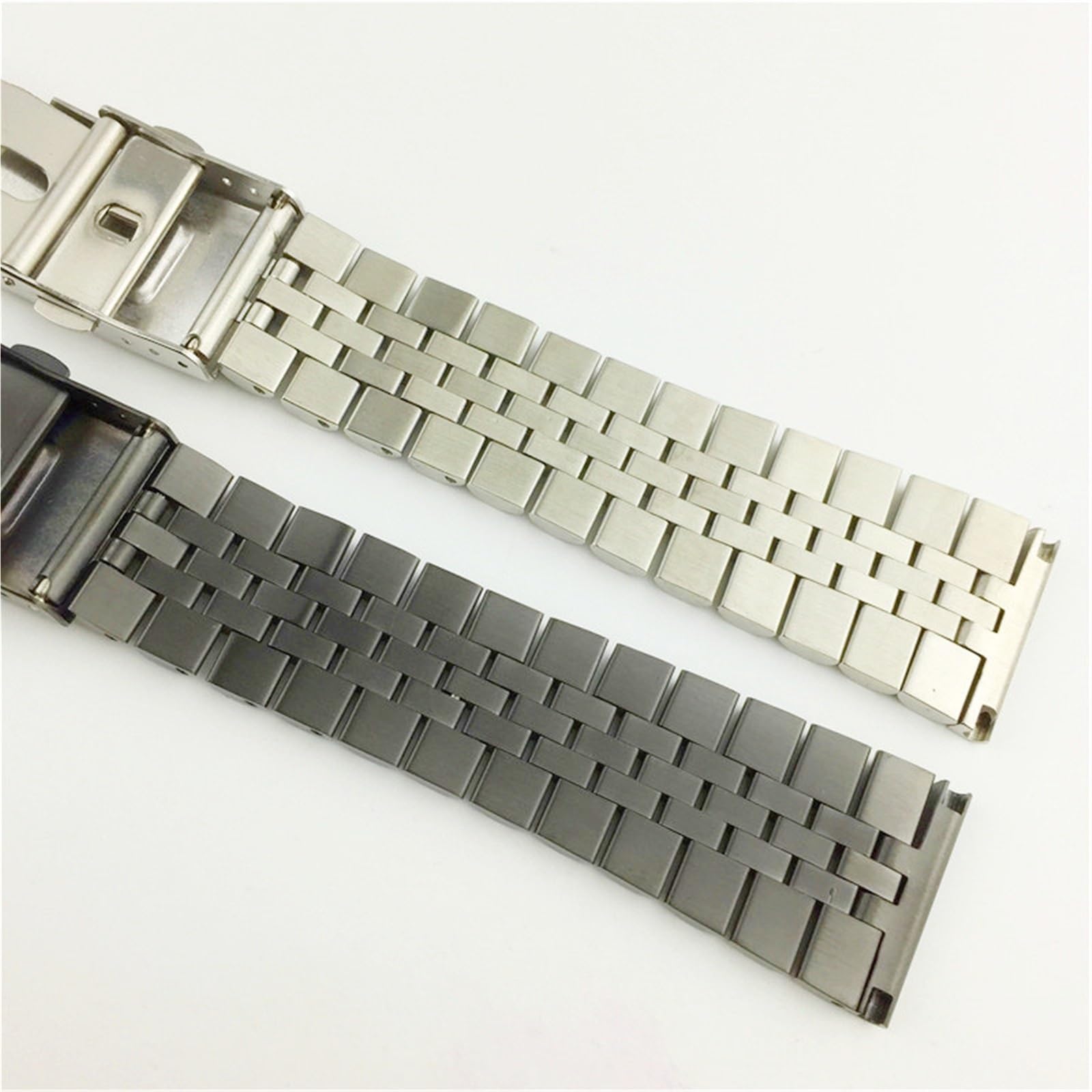 Correa de Reloj de Acero Inoxidable sólido, Hebilla Plegable, reemplazo de liberación rápida for Hombres y Mujeres, Adecuado for Relojes Tradicionales