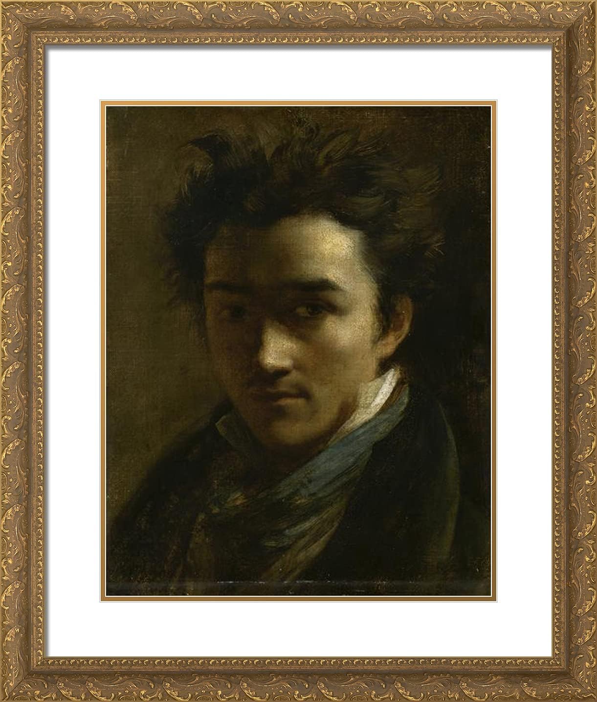 ArtDirect Gericault, Theodore 20x23 Gold Ornate Framed Art Print with Double Matting Titled: Colin Alexander