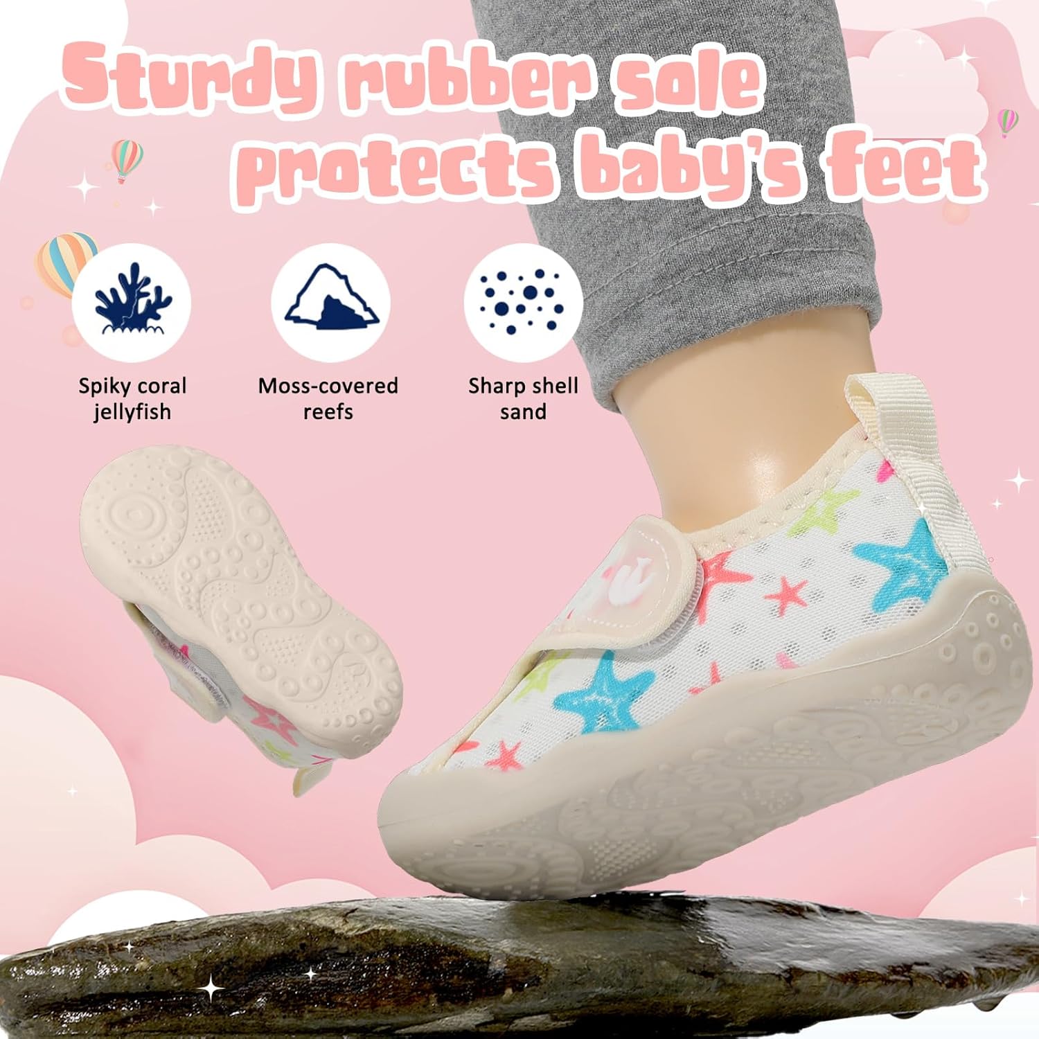 FEETCITY Wide Baby Water Shoes Boys Girls Barefoot Shoes Quick-Dry Kids Aqua Socks for Beach Swim Pool - Image 5