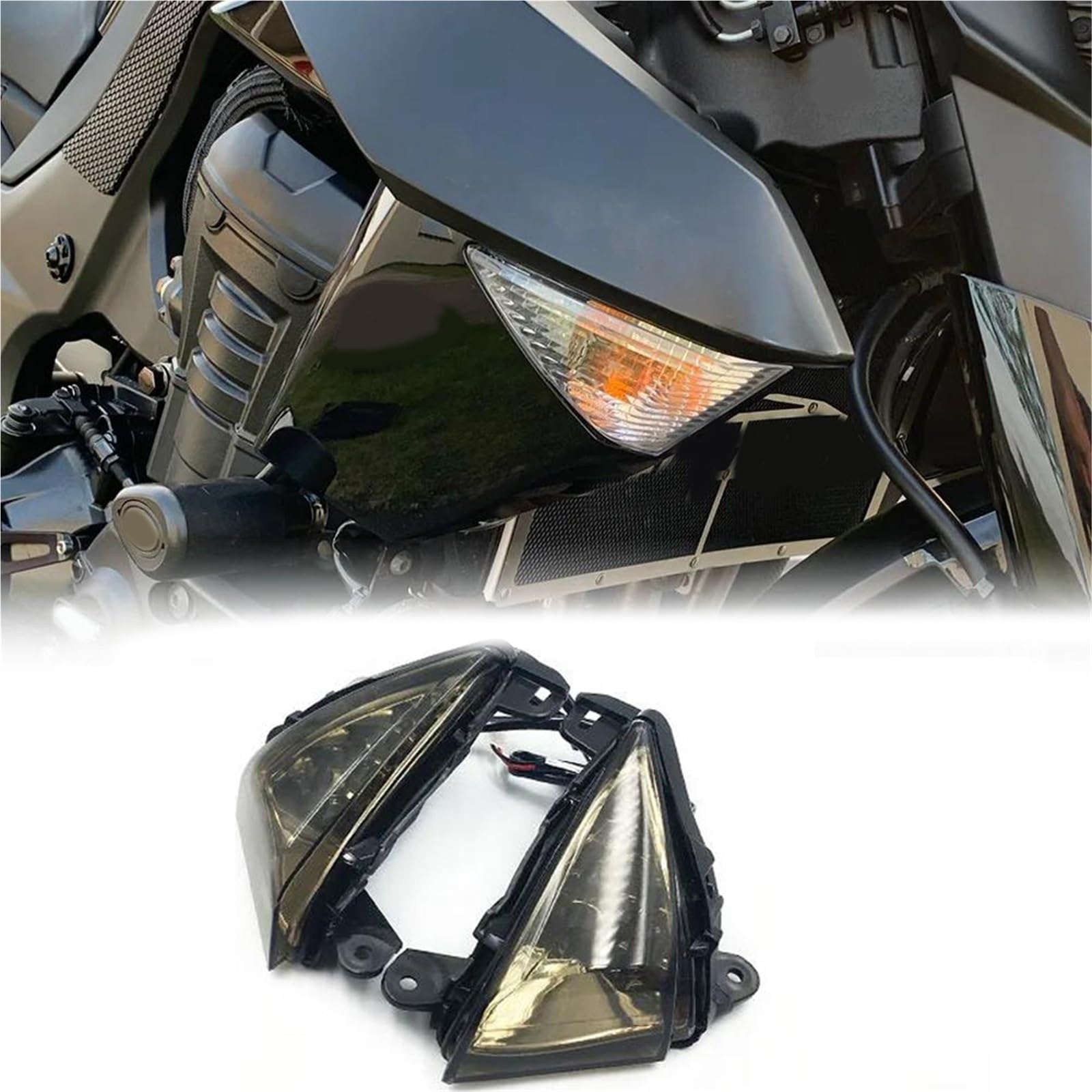 Clignotant avant Kawasaki GTR1400 remplacer feu fissuré ou cassé