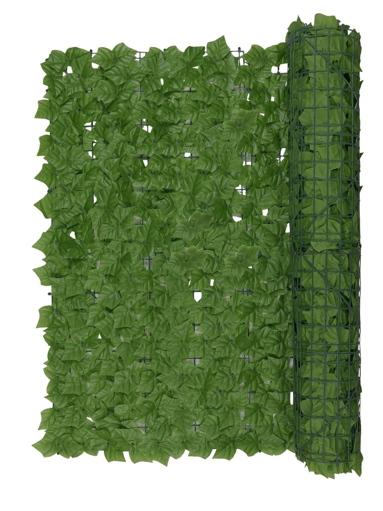 Ogród ochrona prywatności mod. bluszcz sztuczny bluszcz zielony do ogrodu jako mata maskująca wykonana z poliestru PE nylonu 100 x 100 cm, zielona