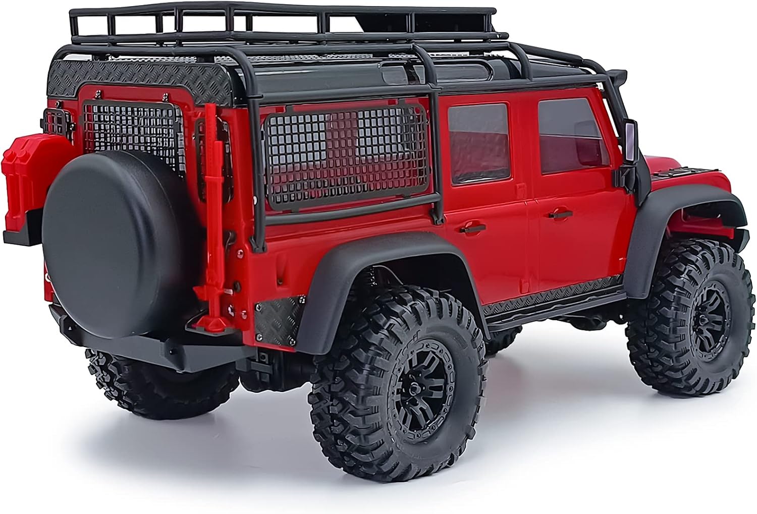 AXSPEED Stainless Steel RC Rear Side Window Mesh Protective Net for 1:18 TRX4-M TRX4M Crawler Car Upgrade