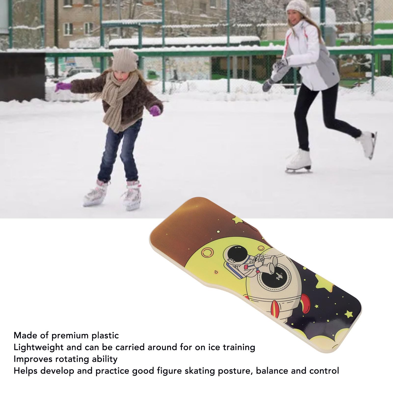 GOWENIC Tabla Giratoria para Patinaje sobre Hielo Que Mejora Las Habilidades Giratorias Entrenador para Gimnastas Herramienta de Práctica de Patinaje Artístico para Entrenamiento en Hielo Diseño